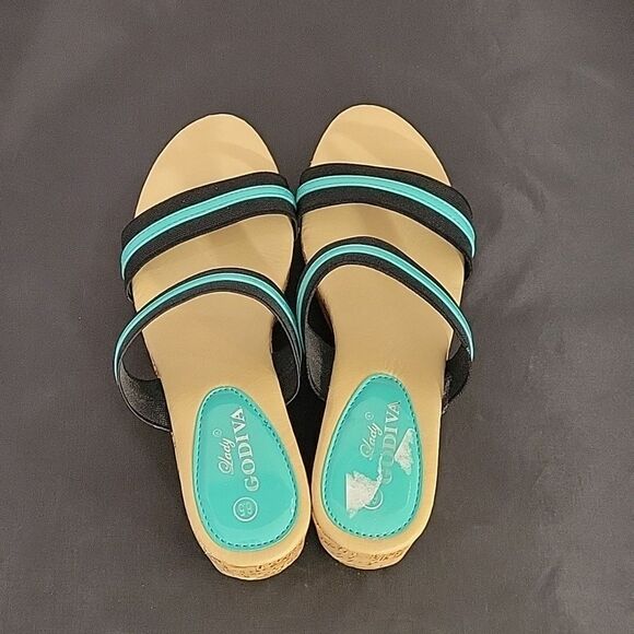 BRANS NEW  LADY GODIVA WEDGE WOMEN'S  SHOES - Picture 6 of 16